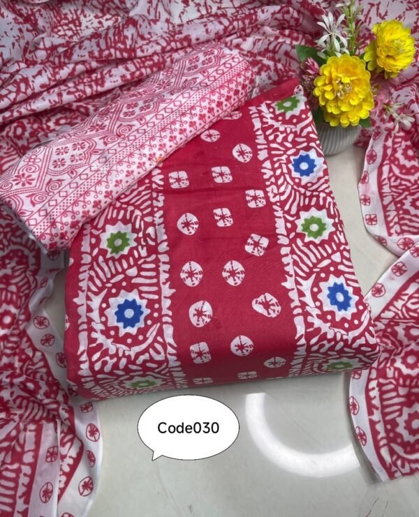 অরিজিনাল স্ক্রিন প্রিন্ট থ্রি-পিস